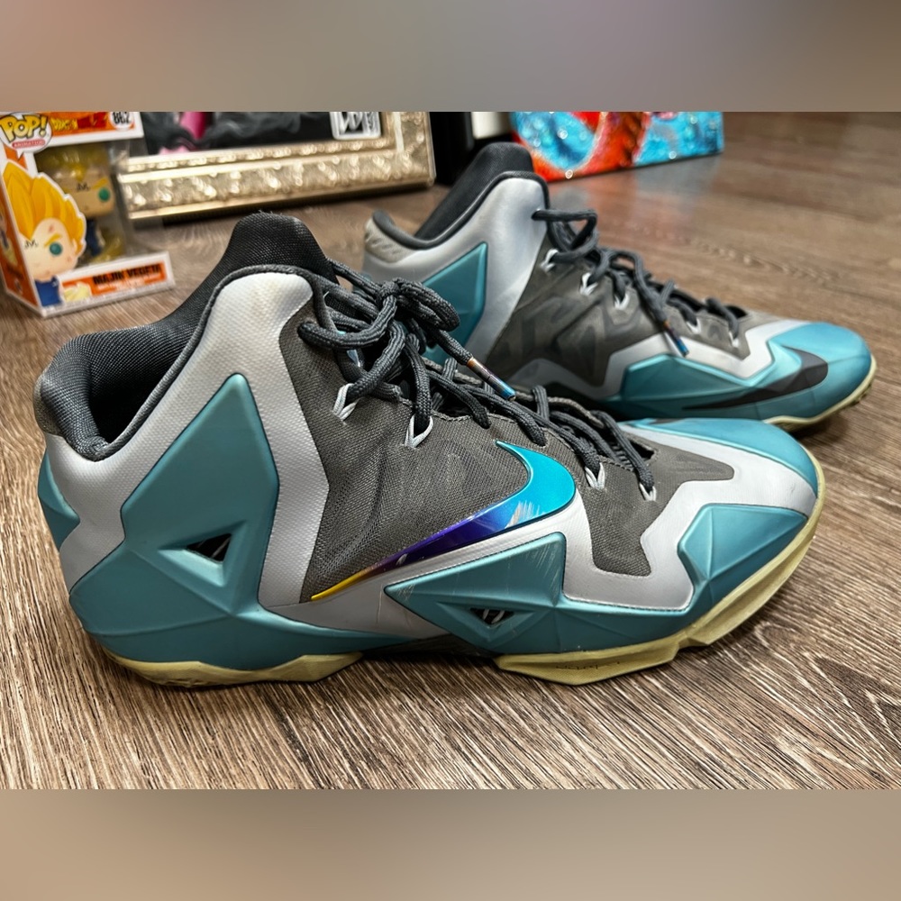 Rare Vintage Nike Lebron James 11 Armory Slate/Gamma Blue Collector Edition Sz11